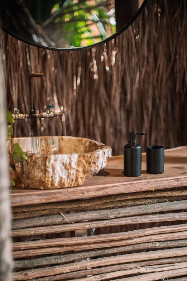 Luxe tent Uman Glamping & Cenote Tulum Hotel Mexico